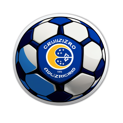 Pelota de fútbol con logos de Cruzeiro y Vila Nova