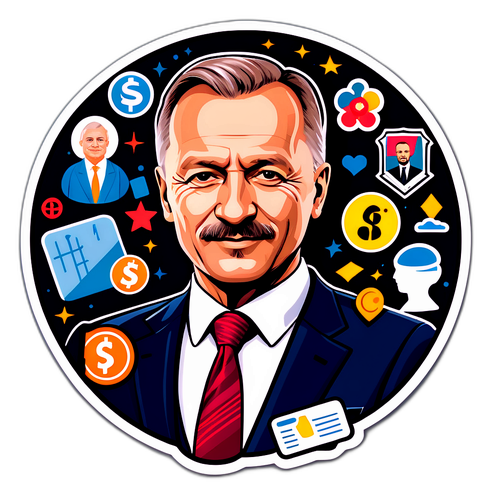 Elegancki portret Jaceka Kulczyckiego w garniturze