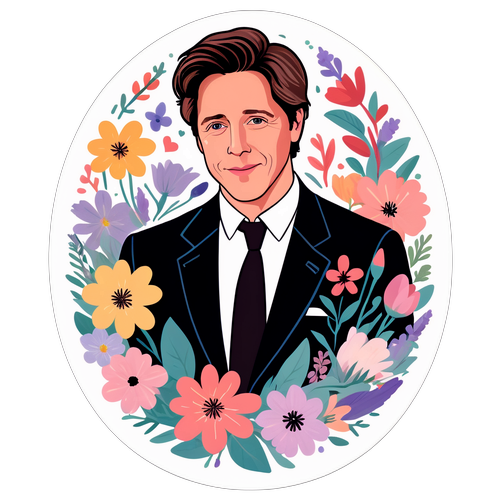 Romantyczny naklejka Hugh Grant