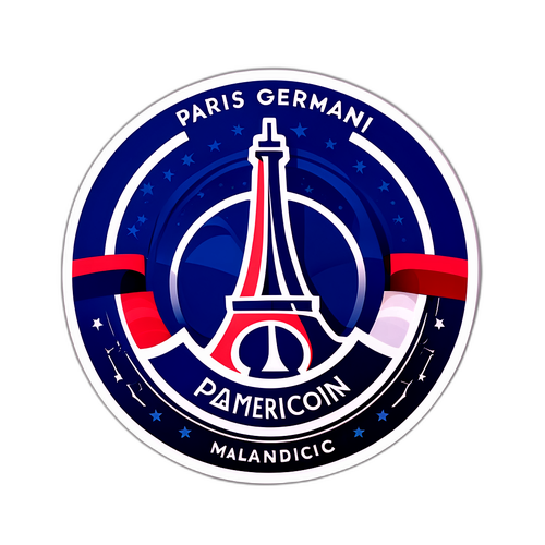 Logo Penggabungan Paris Saint-Germain dan Atletico Madrid
