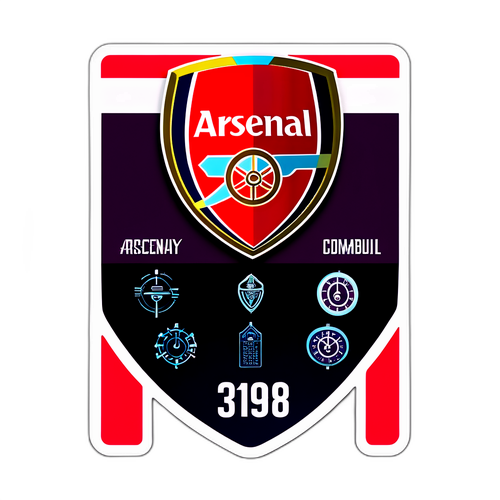 Jadwal Arsenal dengan Desain Abstrak