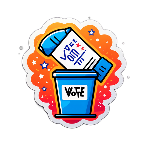 Ilustración Creativa del Proceso de Votación