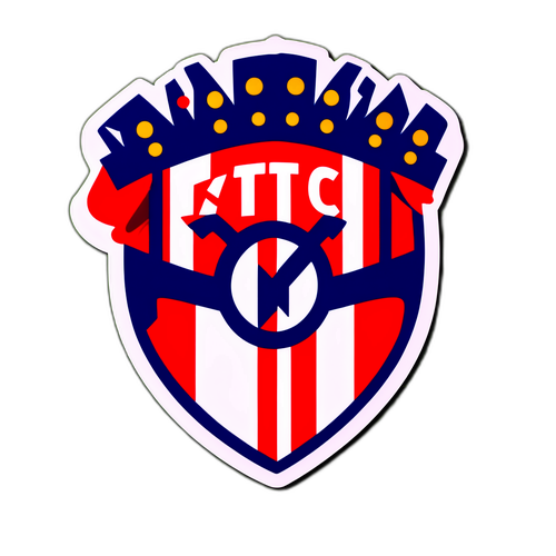 สติ๊กเกอร์โลโก้ของสโมสรฟุตบอล Atlético Madrid