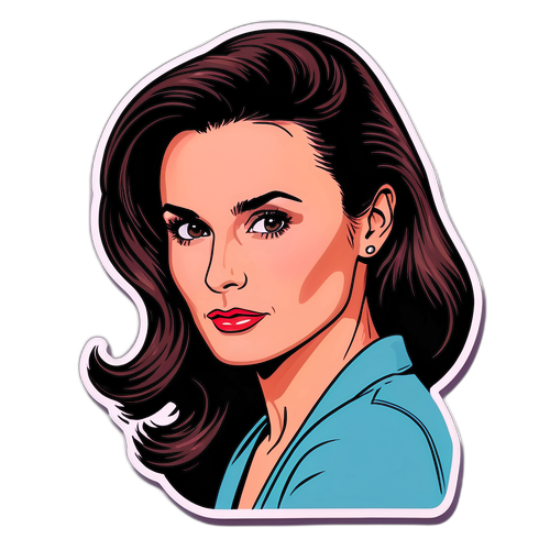 Retro Portret Demi Moore