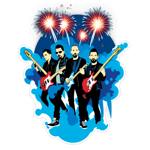 O Show do Século: Linkin Park Arrasa com Guitarras Elétricas e Fogos de Artifício!