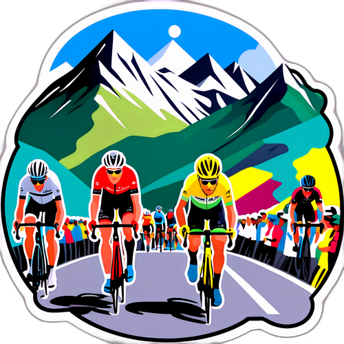 Detaljert illustrasjon av Tour de France 2025
