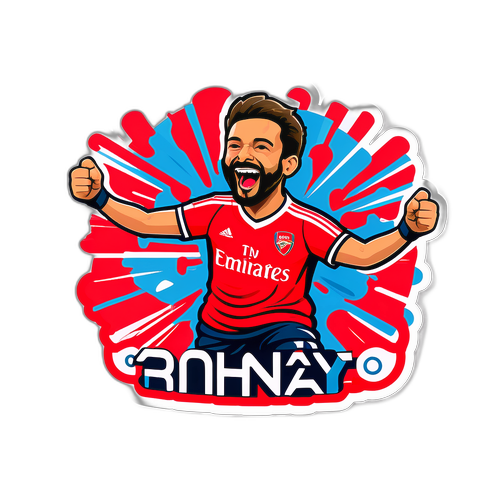 สติกเกอร์แฟนบอลอาร์เซนอลที่สนุกสนาน