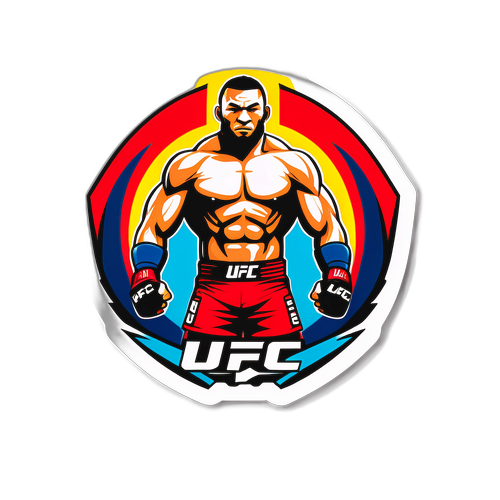 Σχέδιο αυτοκόλλητου με το λογότυπο UFC