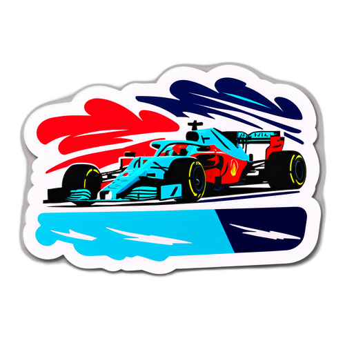 Formel 1 Qualifying Aufkleber mit wechselhaftem Wetter und aufregenden Überholmanövern