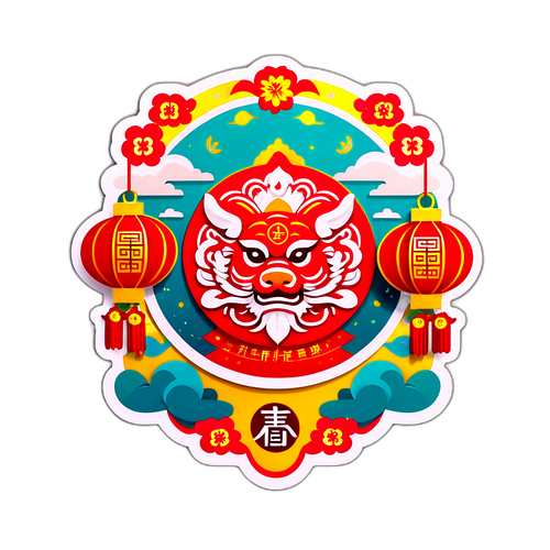春节吉祥贴纸