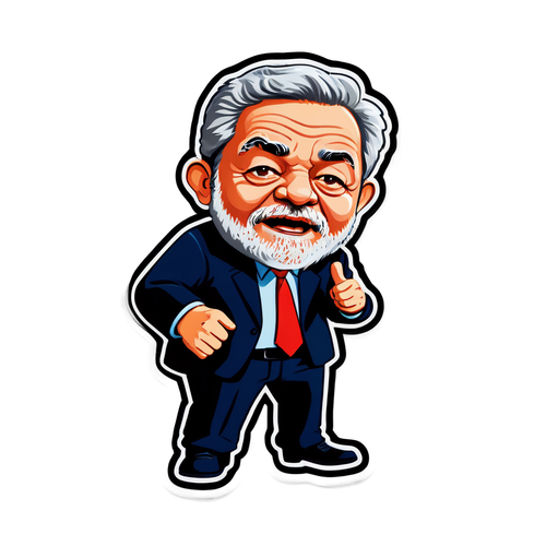 Humor e Reflexão: A Caricatura de Lula em Acidente