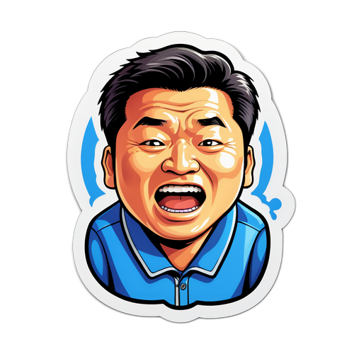 강호동의 유머가 담긴 스티커