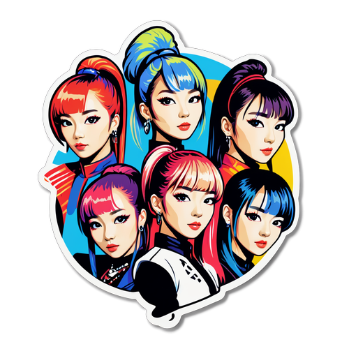 Stiker Retro 2NE1: Rayakan Legasi K-Pop Anda dengan Warna Cerah dan Gaya Ikonik!