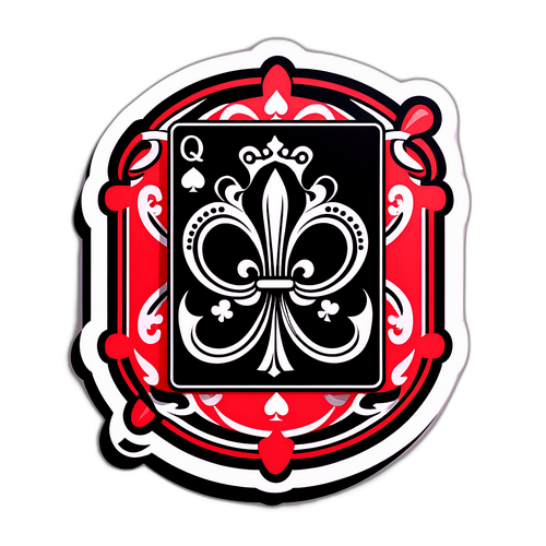 Esteettinen Kasino Royale -teemainen tarra