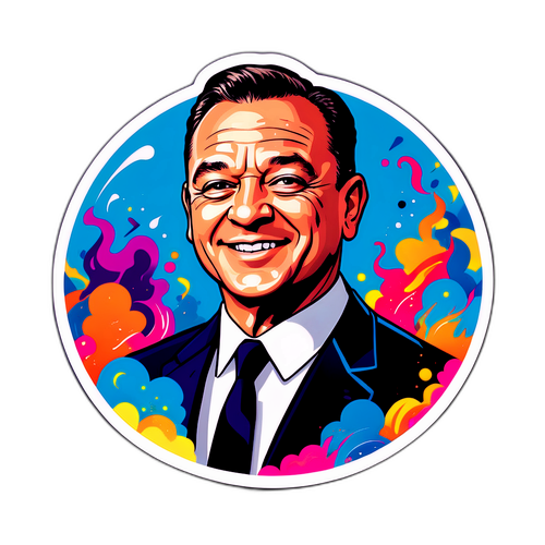 Ilustrație a lui Frank Caprio cu citate inspiraționale pe un fundal vibrant