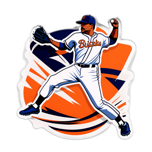 Dynamic Sticker of Rico Garcia Pitching