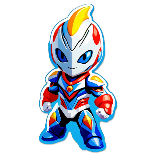 Unlock Your Inner Hero with the Adorable Ultraman Zero Sticker - A Must-Have for Fans!