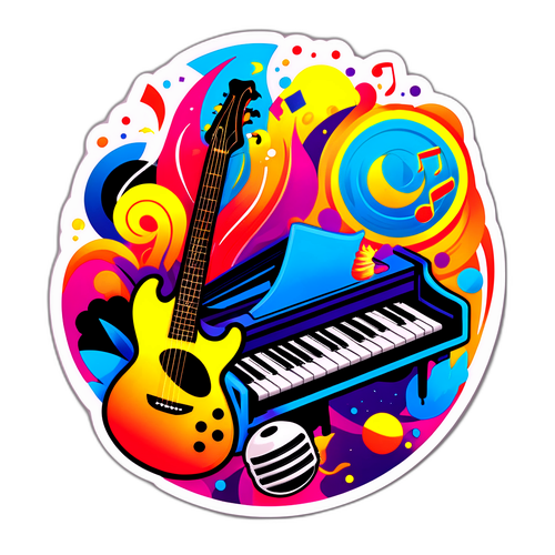 Kreativ Musikk Sticker
