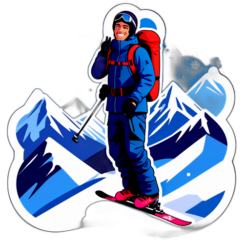 Eventyrlig skisticker av Daniel Tande