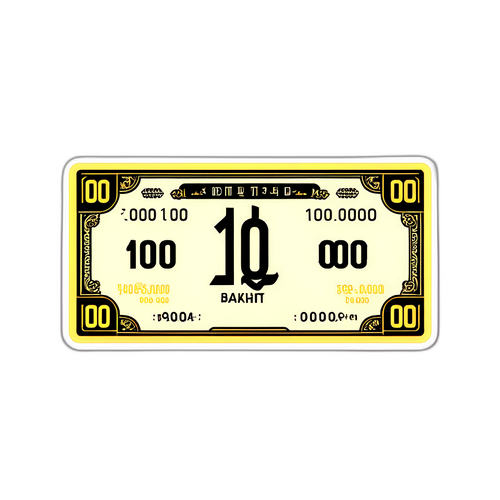 สติกเกอร์สกุลเงินดิจิทัล 10,000 บาท