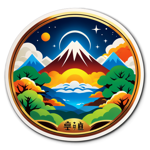 物质与精神文明和谐共生的自然风景