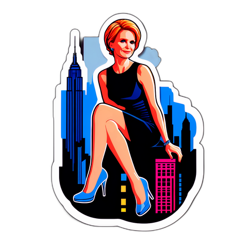 Bold Cynthia Nixon Design with Skyline Motifs