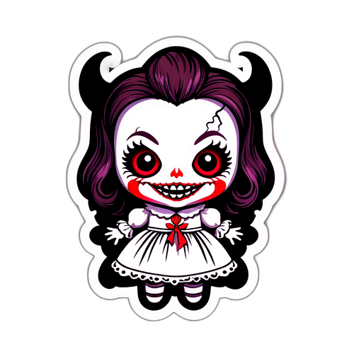 Engeltje doodskop sticker