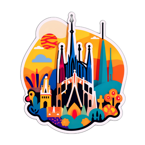 Barcelona stadslandskap