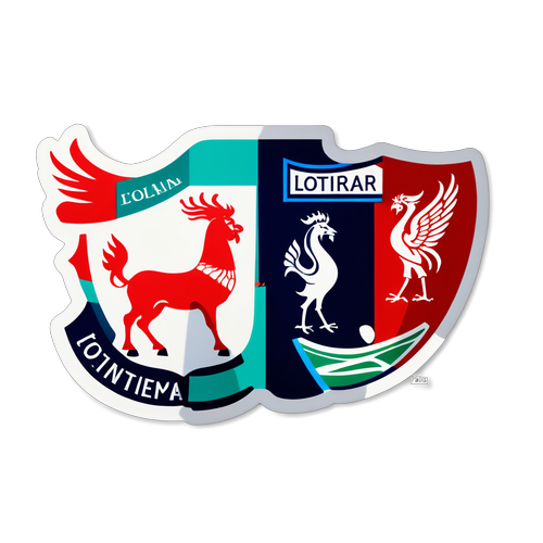 Tottenham ve Liverpool Renkleri ve Sembolleri Modern Sticker