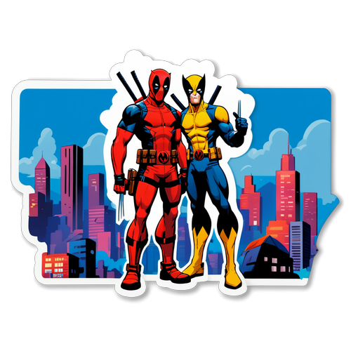 Vydejte se na Město Superhrdinů: Deadpool a Wolverine v Akčním Stylu!