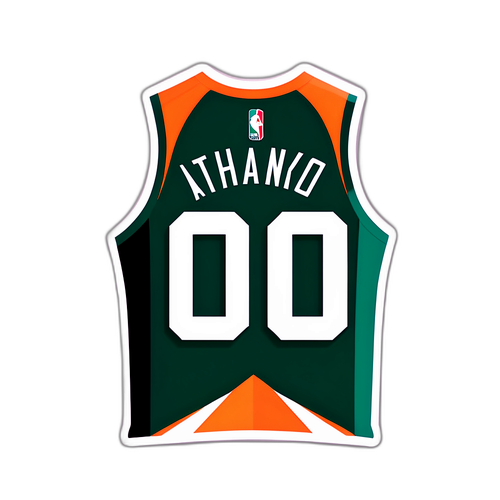Geometric Giannis Antetokounmpo Jersey Number Sticker