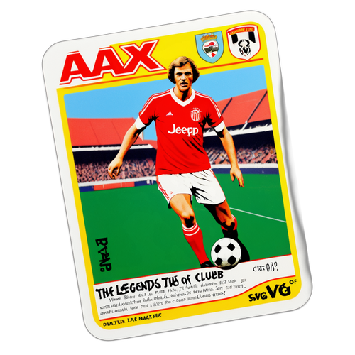 A sticker cu revista de fotbal 'Ajax: Legendele Clubului'