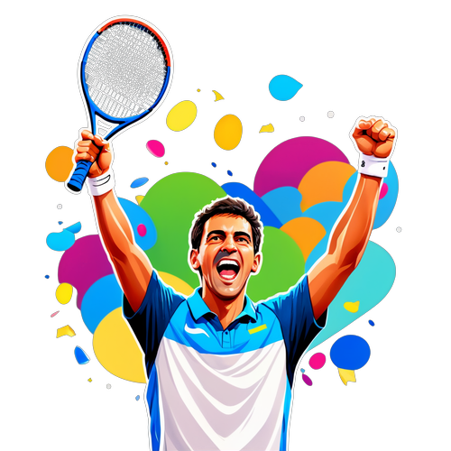 Incredibile Vittoria di Alcaraz: Festeggia Come un Campione con Questo Sticker! 🎾✨