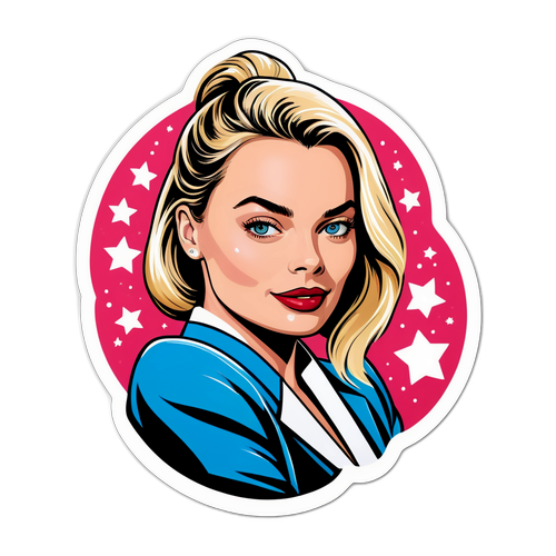 Nálepka inspirovaná Margot Robbie