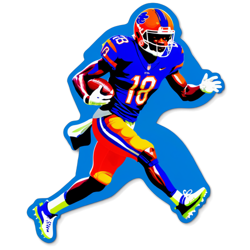 Unleash Your Game Day Vibes with This Eye-Catching Tee Higgins Sticker!