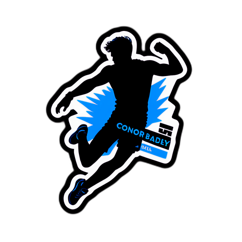 Stiker Siluet Minimalis Conor Bradley