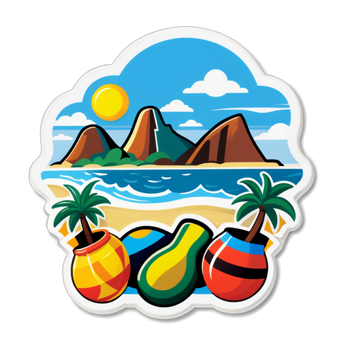 Rio de Janeiro Ipanema Plajı Sticker