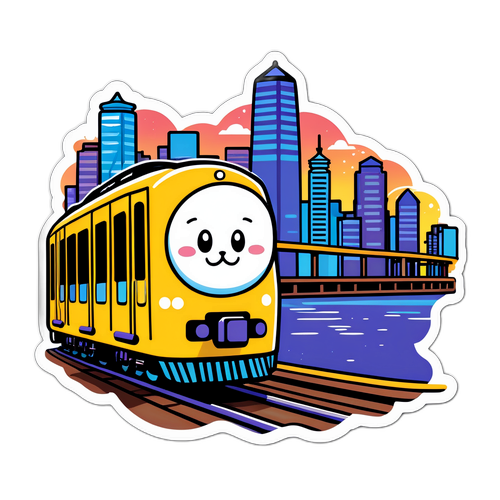 可愛い電車ステッカー
