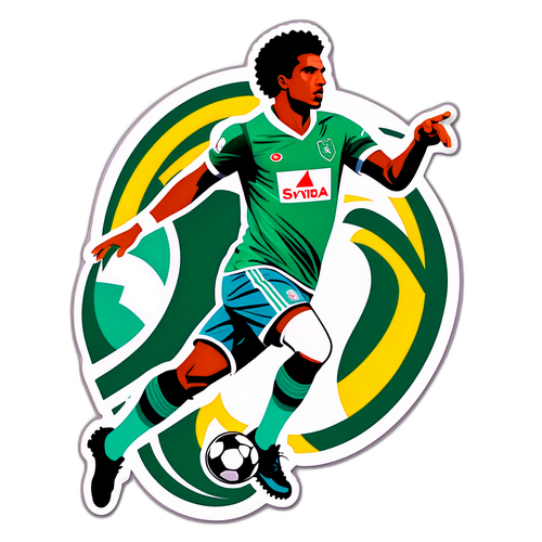 Adesivo do Jogador Roger Guedes em Ação