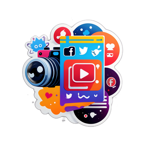 Makabagong Sticker na may Temang Viral Video