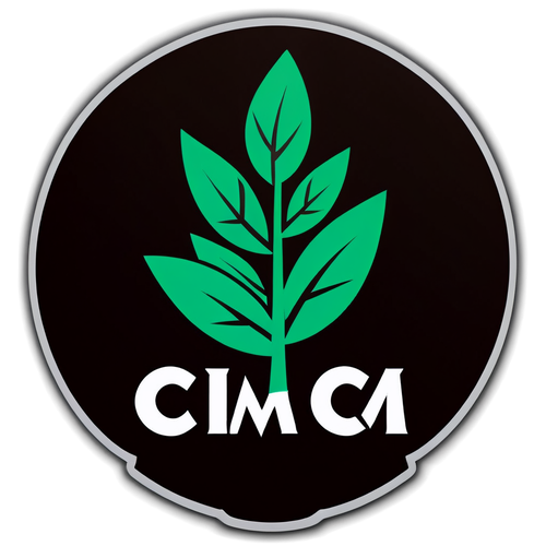 Sticker van CIM Capital met stijlvolle grafisch ontwerp dat het idee van investeringen en groei uitdrukt