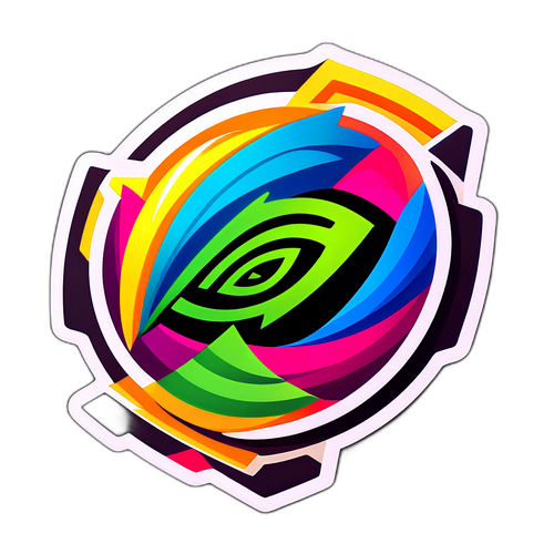 關於Nvidia股價上漲的經濟繁榮貼紙