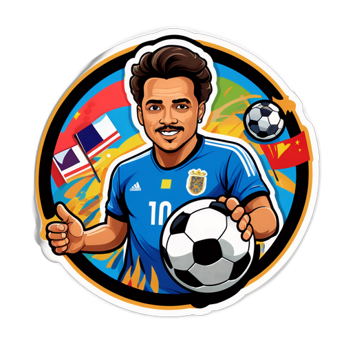 Stiker Richard Ríos dalam Gaya Artistik