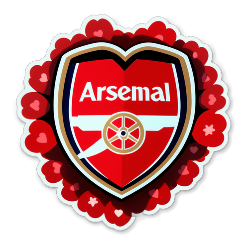 Arsenal Valentine's Day Emblem Sticker