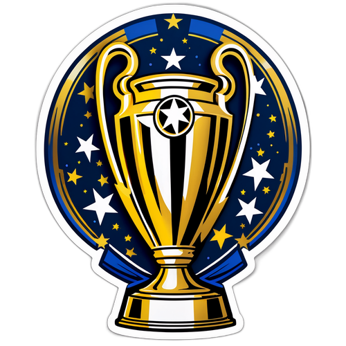 Diseño de un sticker para el trofeo de la Liga de Campeones