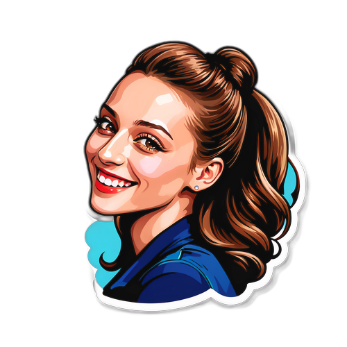 Serenay Sarıkaya'nın Gülümseyen Yan Profil Tasarımı