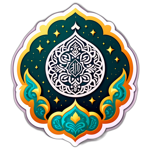 Stiker Bulan Rajab yang Tenang dan Spiritual