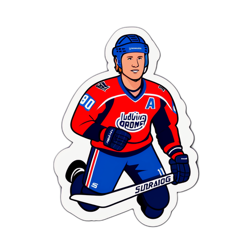 Motiverande klistermärke med Ludvig Jardeskog