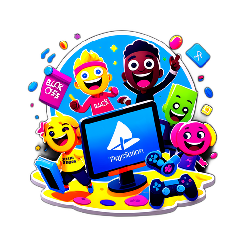 Śmieszna ilustracja promująca ofertę Black Friday w PlayStation Store