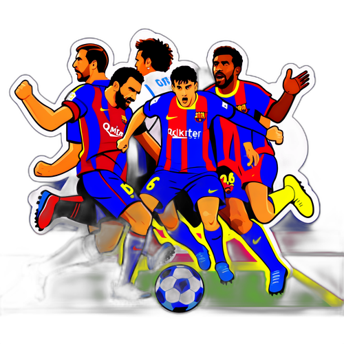 Aksjonsfylt design av FC Barcelona i kamp mot Getafe